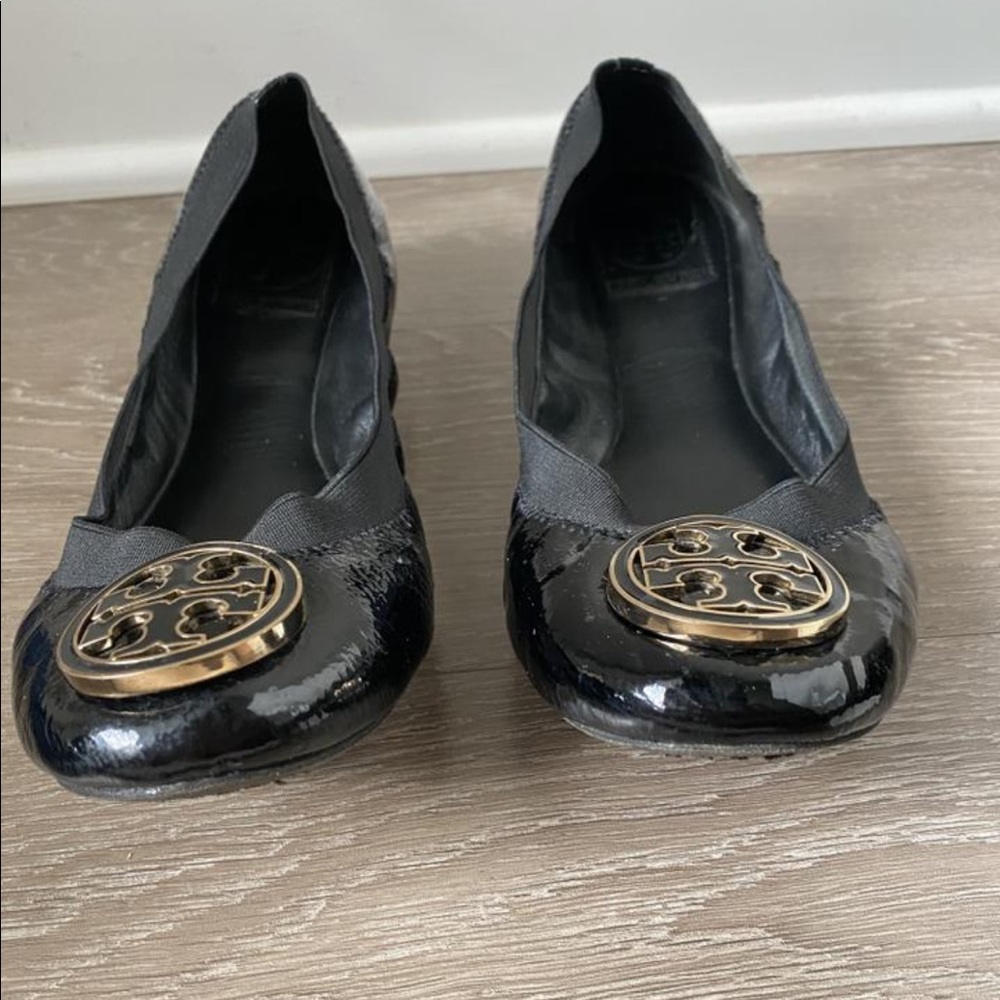 Tory Burch black Caroline flats - Picture 2 of 4